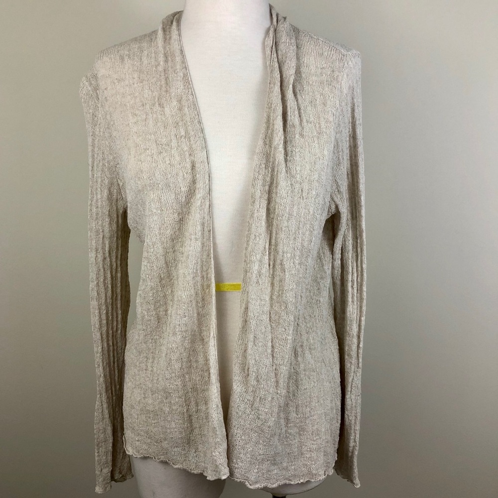 Eileen Fisher Linen Cardigan Size Medium